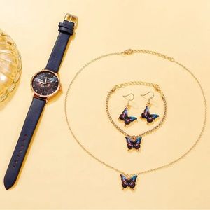 5 Piece Butterfly Jewelry Set